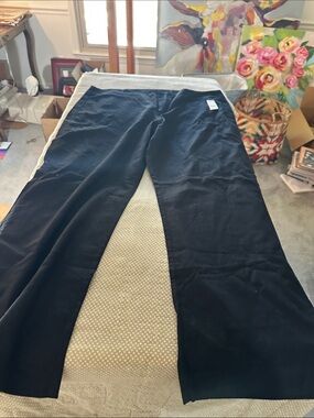 GAP Black Wide-Leg Trousers - Classic Straight Fit